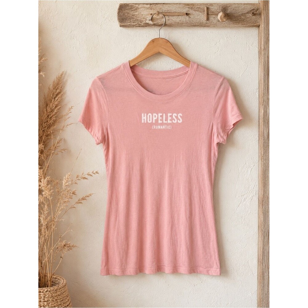 Free State Hopeless Romantic Graphic T-Shirt Size Medium